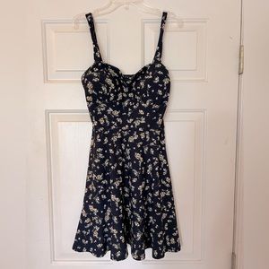 Navy floral sundress